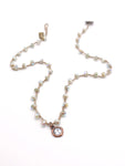 Czech Glass Rhinestone Drop Necklace